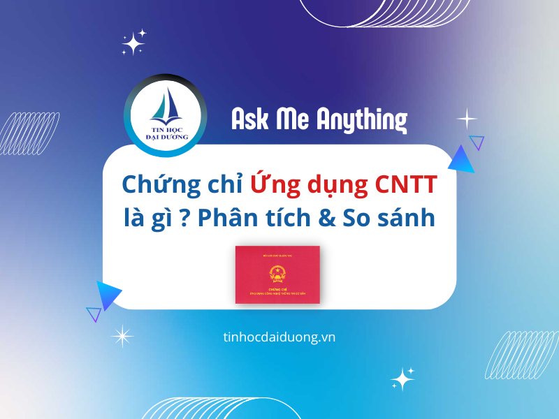 Giới thiệu về chứng chỉ ứng dụng CNTT