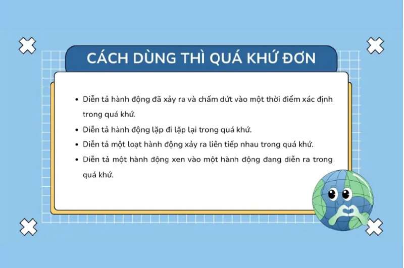 Cách Dùng Thì Quá Khứ Đơn