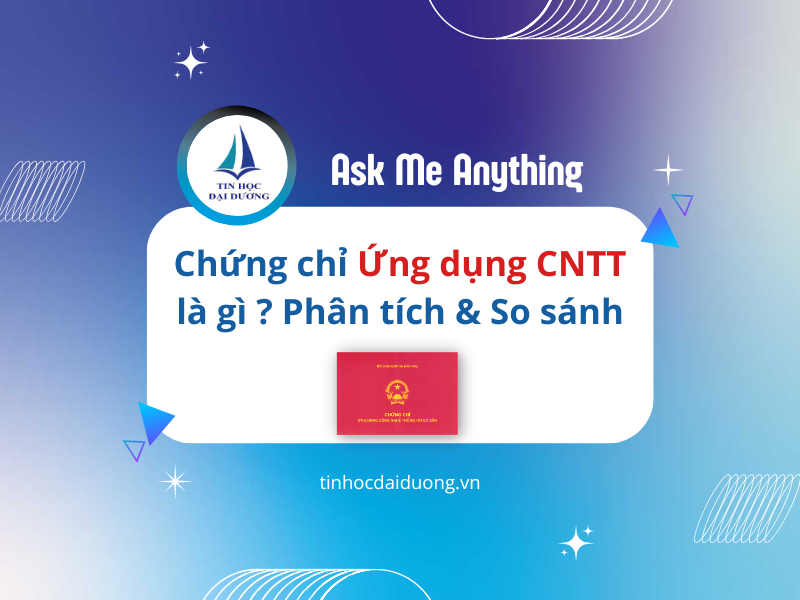 Chứng Chỉ Ứng Dụng CNTT